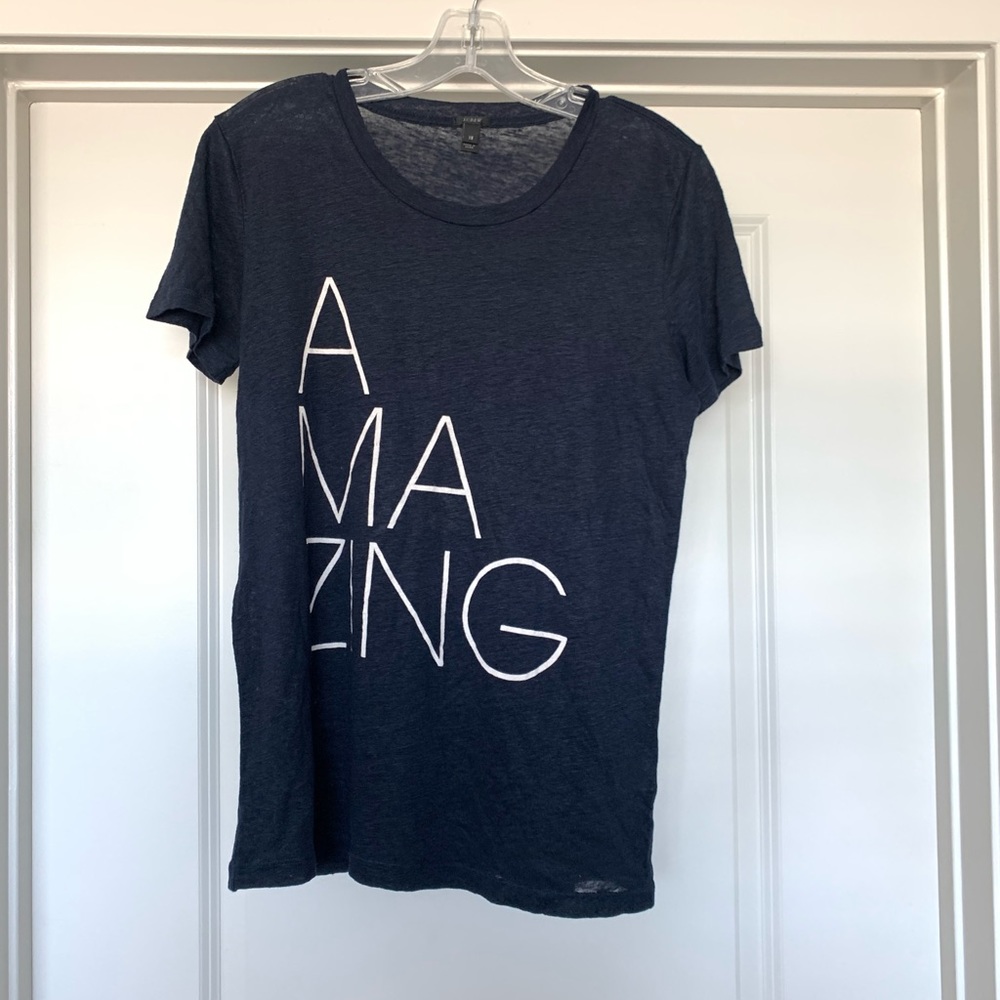“Amazing” Linen T-shirt - Picture 1 of 5